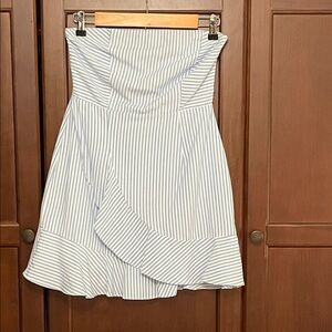 Superdown Striped Strapless Dress